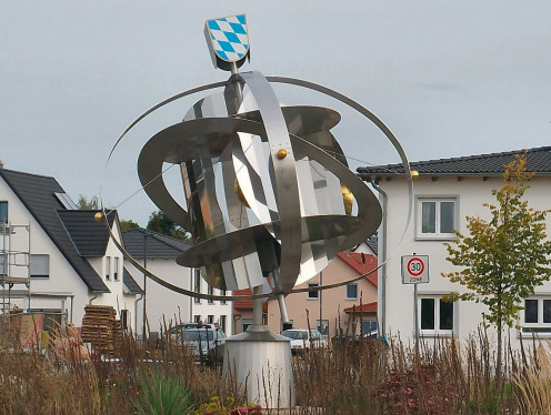 Kunst im Kreisverker in Obermichelbach