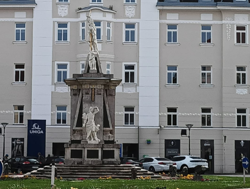 Theatergasse - Sankt Feiter Straße - Waaggasse - Heuplatz in Klagenfurt in Österreich