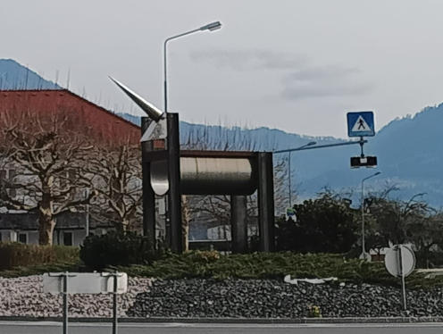 Bahnstraße - B 82 in Eberndorf in Österreich