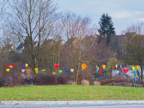 Kunst im Kreisverkehr in Abtsgmünd Hauptstraße - Hüttlinger Str. 