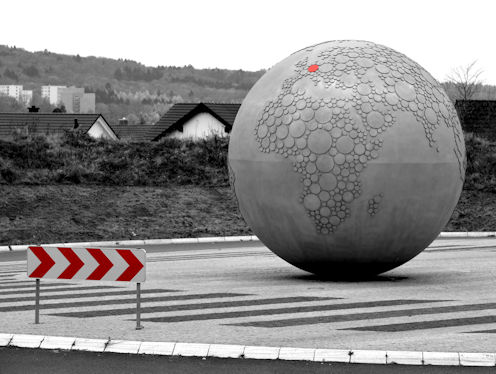 Kunst im Kreisverkehr in Am Leitz-Park - L 3451 in Wetzlar