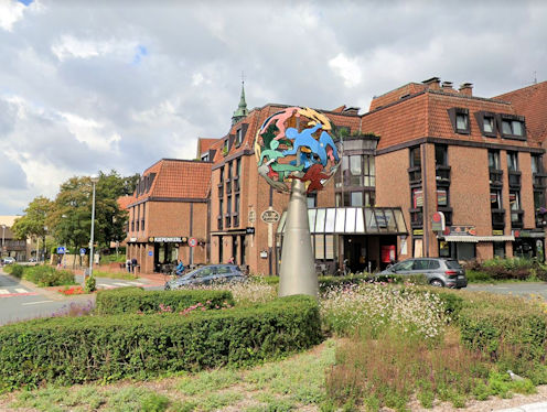 Kreiselkunstwerk in Münsterstraße - Königstraße in Greven