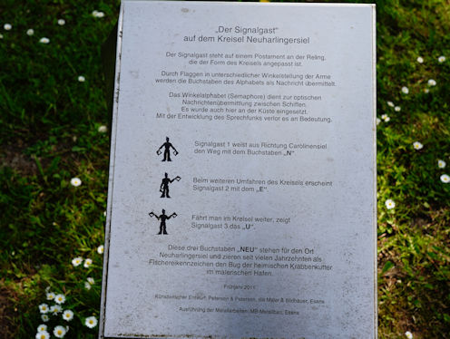 Kunst im Kreisverkehr in L6 - Cliener Straat in Neuharlingersiel