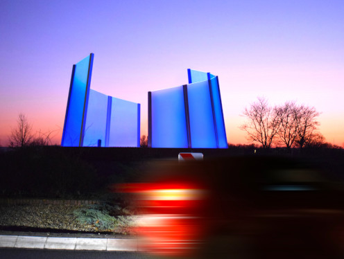 Kunst im Kreisverkehr in L510 - L874 - Münsterstraße in Altenberge