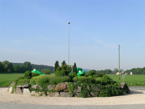 Kreiselkunstwerk in Hauptstrasse Richtung Langenthal in Roggwil 