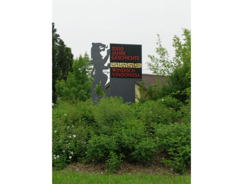 Kreiselkunstwerk in Hauptstrasse Richtung Birr in Windisch 