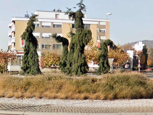 Kreiselkunstwerk in Hauptstrasse in Unterengstringen 