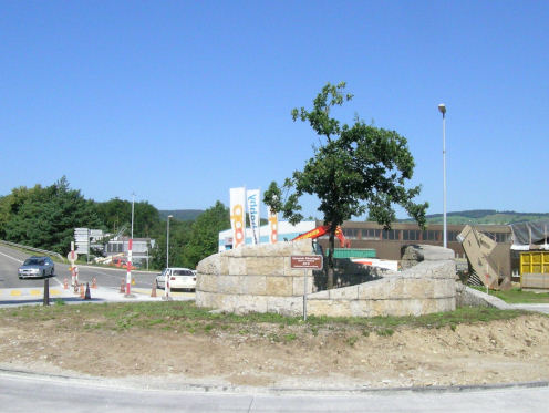 Kreiselkunstwerk in Döttinger - Hard - Kuhgässlistrasse in Würenlingen 