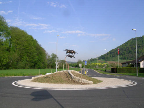 Kreiselkunstwerk in Hüslimatt