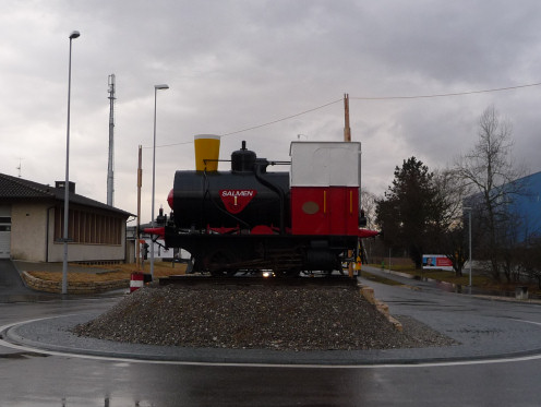 Kreiselkunstwerk in Baslerstrasse - Kaiserstrasse in Rheinfelden 