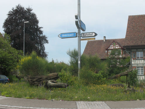Kreiselkunstwerk in Uttwilerstrasse in Kesswil 