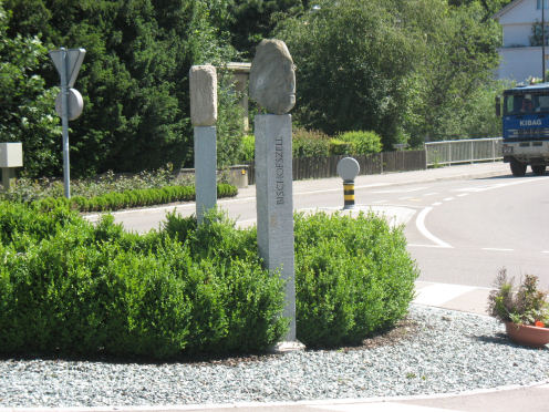 Kreiselkunstwerk in Nordstrasse - Grabenstrasse - Amriswilerstrasse in Bischofzell 