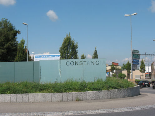 Kreiselkunstwerk in Konstanzerstrasse - Bahnhofstrasse - Rheinstrasse in Kreuzlingen 