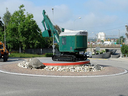 Kreiselkunstwerk in Bützbergstr. - Eisenbahnstr. in Langentahl 