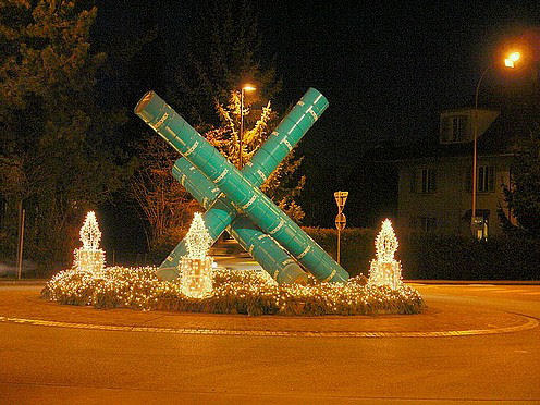 Kreiselkunstwerk in BützbergStraße - Hasenmattstrasse in Langenthal 