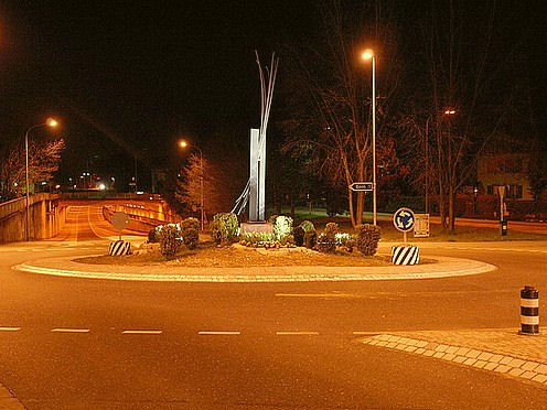 Kreiselkunstwerk in Bernstrasse - Oberstrasse in Herzogenbuchsee 