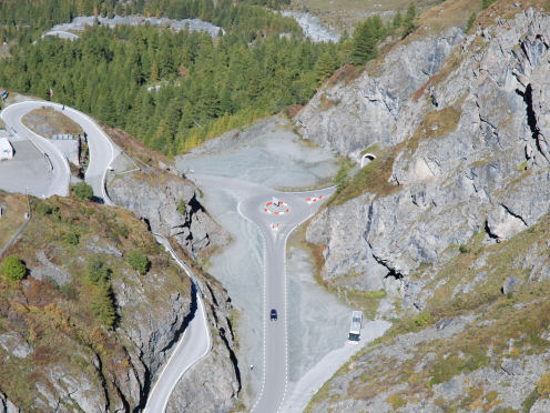 Kreiselkunstwerk in Barrage de la Grande Dixence 