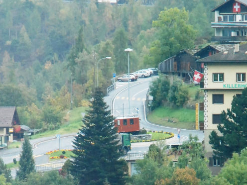 Kreiselkunstwerk in Kantonsstrasse in Stalden 