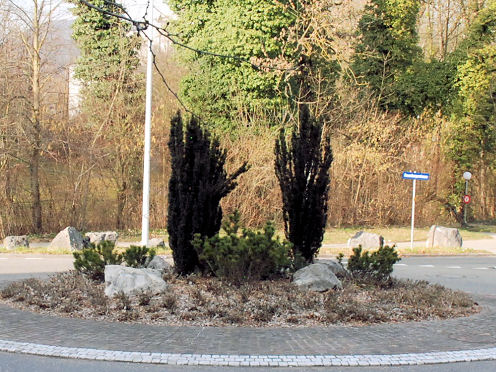 Kreiselkunstwerk in Delfterstrasse - Neuenburgerstrasse in Aarau 