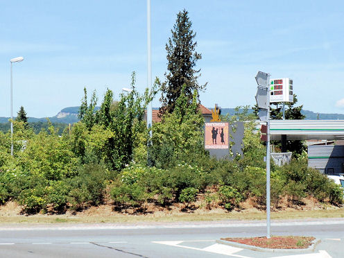 Kreiselkunstwerk in Hauserstrasse - Reutenenstrasse in Hausen 