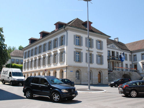 Kreiselkunstwerk in Aargauerplatz - Bahnhofstrasse - Obere Vorstadt in Aarau 