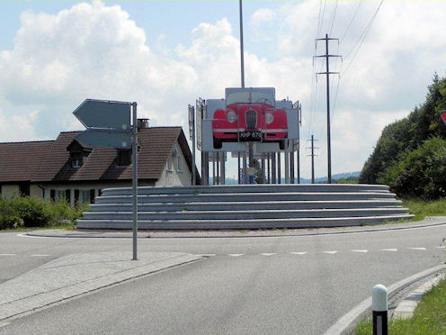 Kreiselkunstwerk in Köllikerstr. - Industriering in Safenwil 