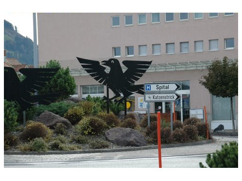 Kreiselkunstwerk in in Einsiedeln 