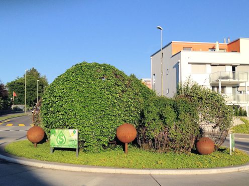 Kreiselkunstwerk in Grütstrasse - Bertschikerstrasse in Gossau 