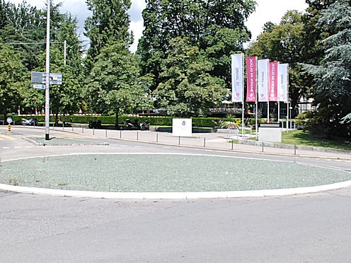 Kreiselkunstwerk in Haselstrasse - Bäderstrasse in Baden 