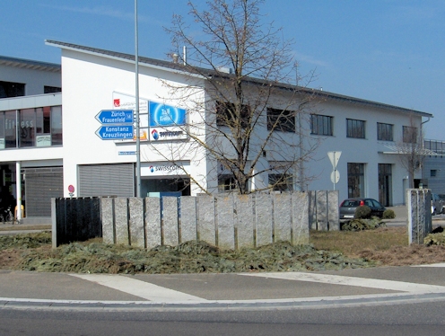 Kreiselkunstwerk in Weinfelderstrasse-Hagenwilerstrasse-Egelmoosstrasse in Amriswil 