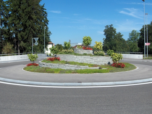Kreiselkunstwerk in Zeughausstrasse - Militärstrasse - Eisenwerkstrasse - Lindenstrasse in Frauenfeld 