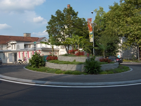 Kreiselkunstwerk in Zeughausstrasse - Militärstrasse - Eisenwerkstrasse - Lindenstrasse in Frauenfeld 