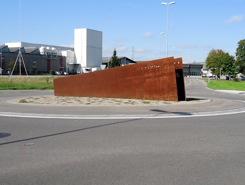 Kreiselkunstwerk in Langfeldstrasse - Langdorfstrasse - Kehlhofstrasse in Frauenfeld 