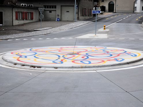 Kreiselkunstwerk in Hellgasse - Bruggerstrasse in Wildegg 