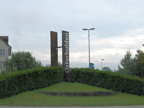 Kreiselkunstwerk in Weststrasse - Schaffhauserstrasse in Frauenfeld 
