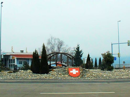 Kreiselkunstwerk in Zollstr in Au 