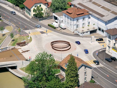 Kreiselkunstwerk in Aarburgerstrasse in Olten 