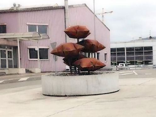 Kreiselkunstwerk in Grüssenweg - Hohenrainstrasse in Pratteln 