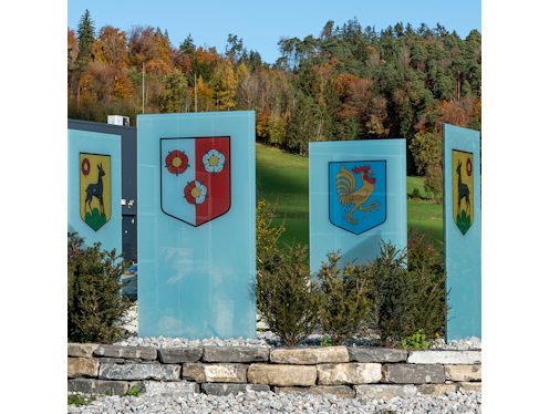 Kreiselkunstwerk in Route d'Autafond - Route de la Rosière in Befaux