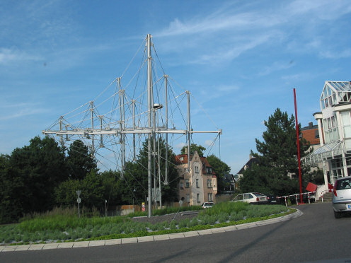 Kreiselkunstwerk in Schwäbisch Gmünd Königsturmstrasse Buchstrasse Baldungstrasse Oerbettringerstr 