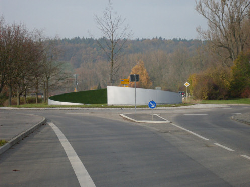 Kreiselkunstwerk in Hofwiesenstrasse Abzweigung Bürglesteige in Aalen-Wasseralfingen 