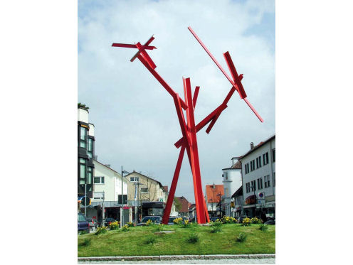 Kreiselkunstwerk in Hauptstraße - Salacher Str. - Jahnstraße in Eislingen 