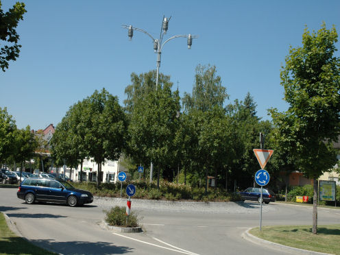 Kreiselkunstwerk in Parkstraße - Katzberger Straße  in Cham 