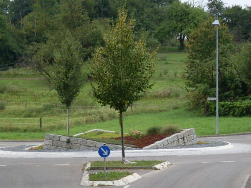 Kreiselkunstwerk in Roßbachstraße - Manfred-Wörner-Straße in Göppingen 