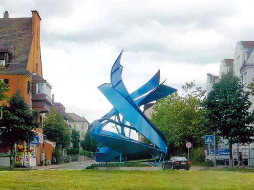 Kreiselkunstwerk in Locher Str. - Nördliche Ringstraße in Göppingen 