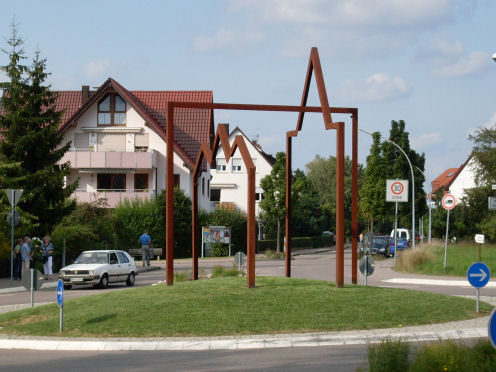 Kreiselkunstwerk in Beinstrein Straße - Metzgeräcker in Kernen 