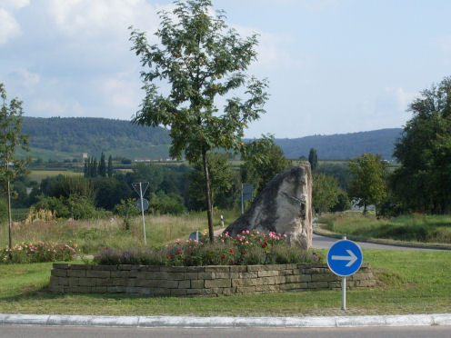 Kreiselkunstwerk in Metzgeräcker in Kernen im Remstal 