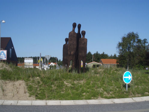 Kreiselkunstwerk in Hune in Dänemark 