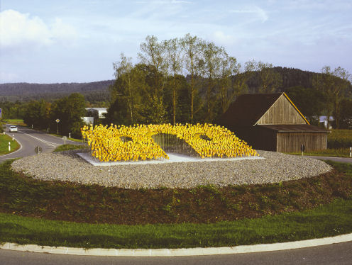 Kreiselkunstwerk in Balinger Straße - K5502 in Bochingen 