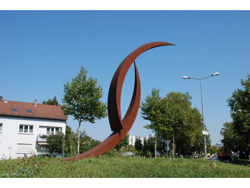 Kreiselkunstwerk in Killisfeldstr. - FIDUCIA-Str. Ottostraße in Karlsruhe-Durlach 